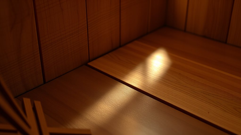 sauna interior heat protection