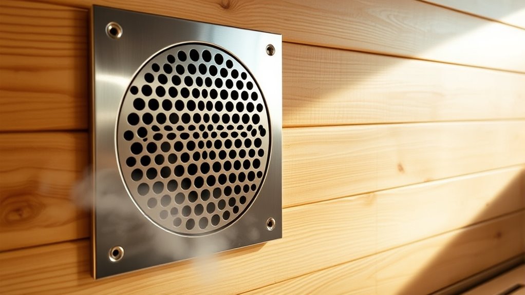 sauna ventilation ensures fresh oxygen