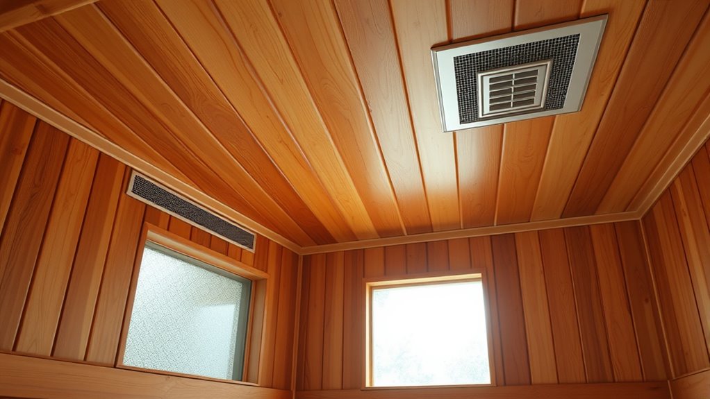 sauna ventilation system integration