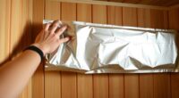 sauna wall vapor protection