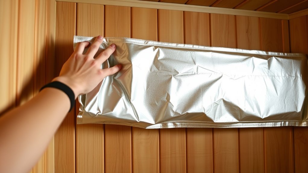 sauna wall vapor protection