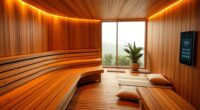 sauna yoga relaxation space