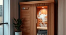 small apartment sauna installation