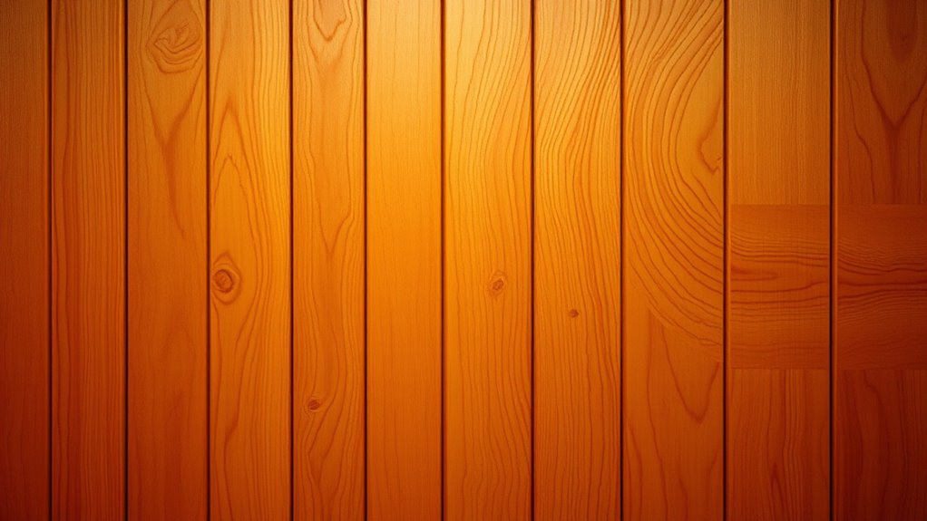 textured wood enhances sauna