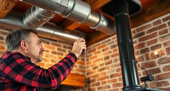 ventilation and flue setup