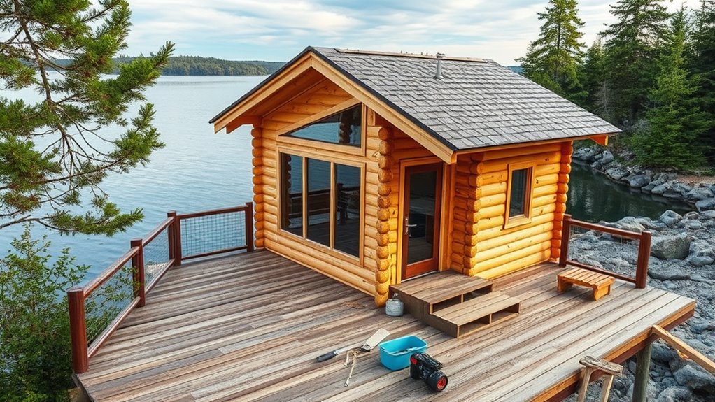 waterfront sauna construction tips