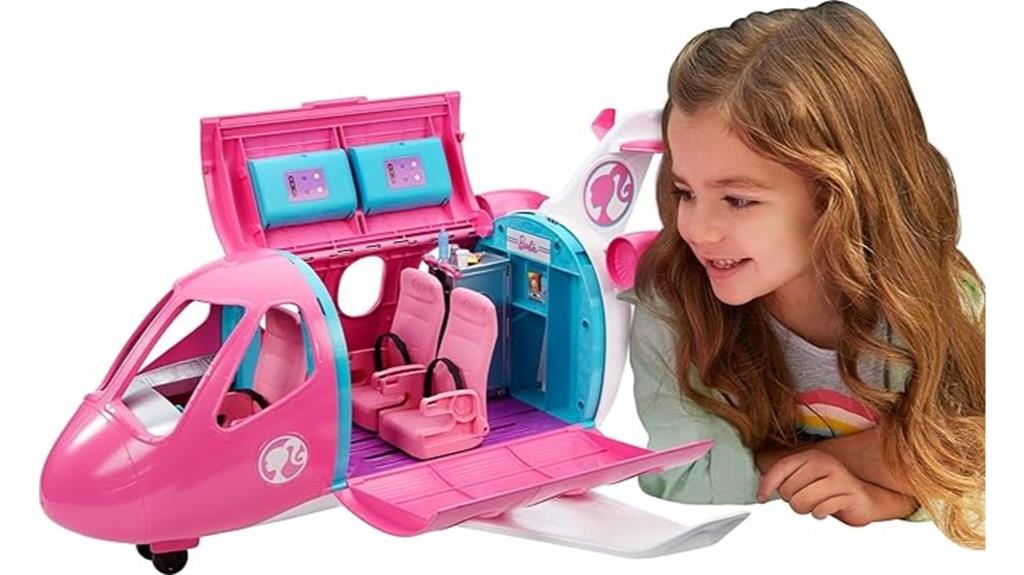 barbie airplane with accessories
