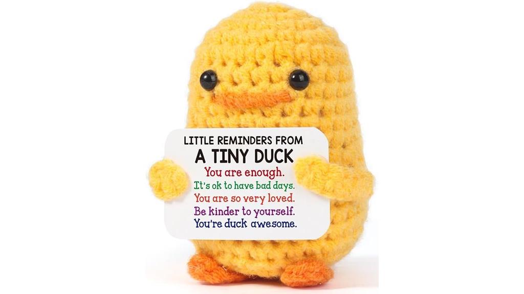 crochet duck supports mental health