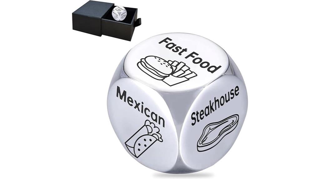 funny food dice gifts