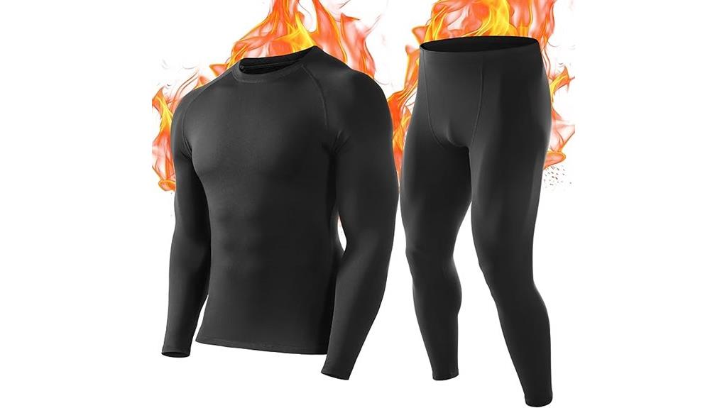 men s fleece thermal set