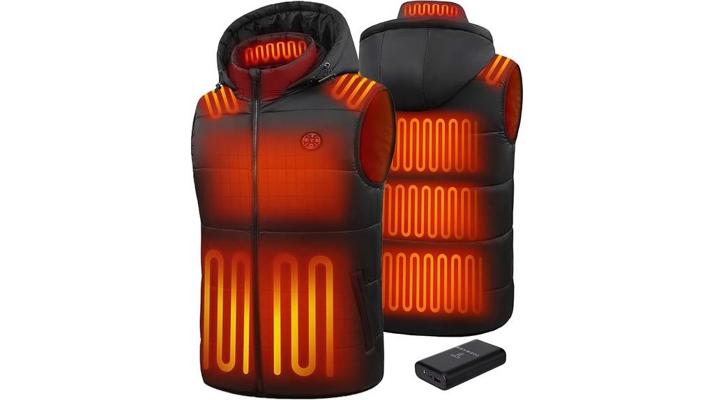 men s heated vest 16000mah battery