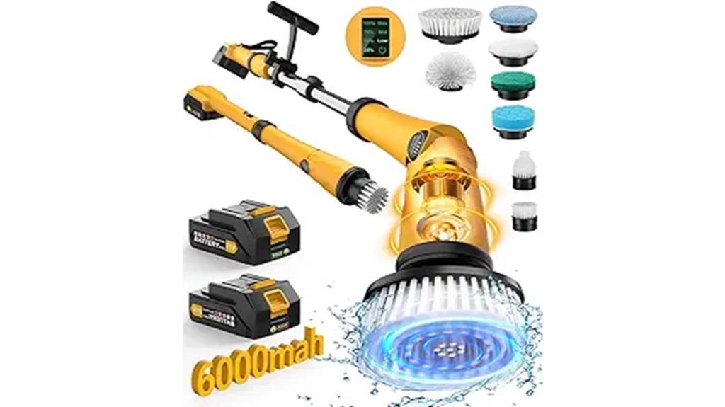 powerful spin scrubber battery