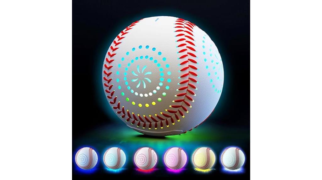 rechargeable led baseball with multiple modes