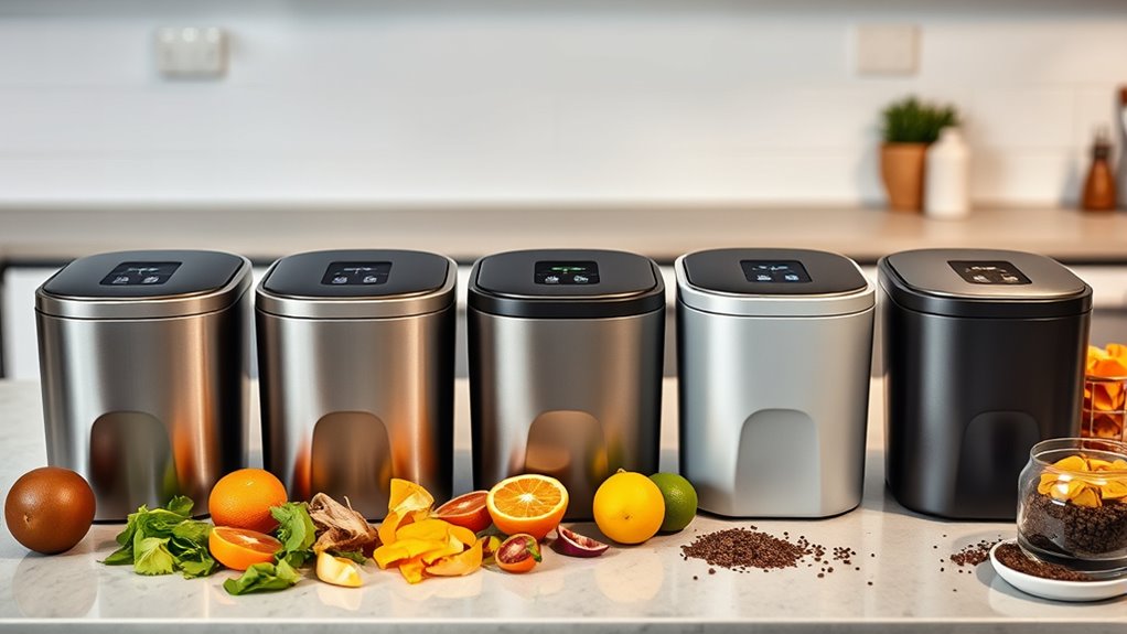 top electric kitchen compost bins