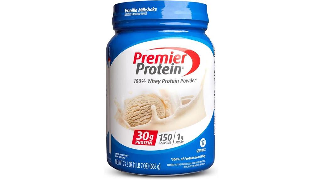 vanilla flavored protein powder