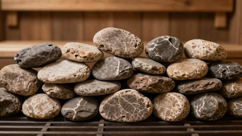 arrange stones for even heat