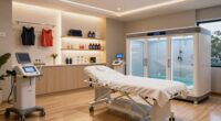 athletes recovery room layout