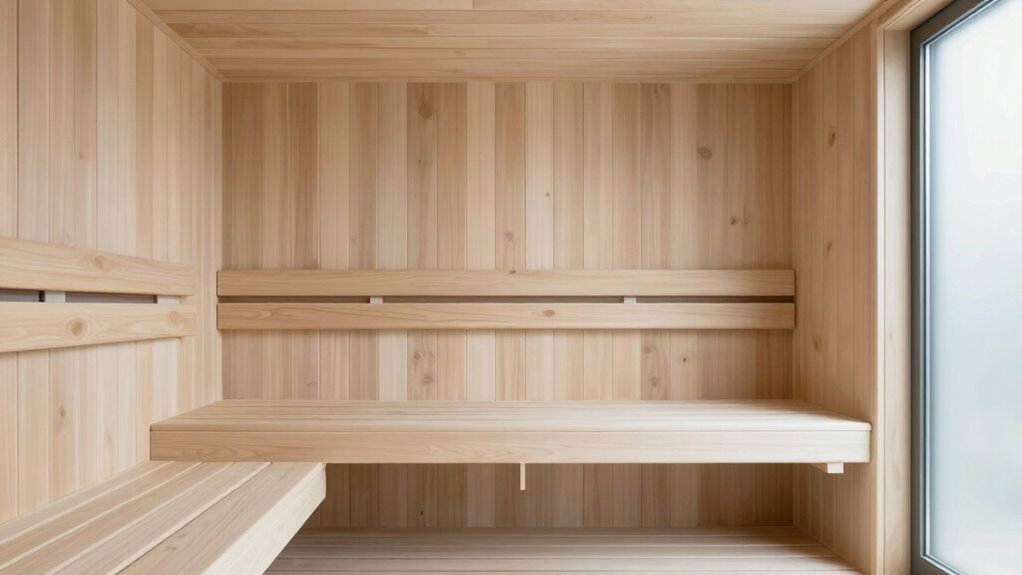 calm neutral sauna colors