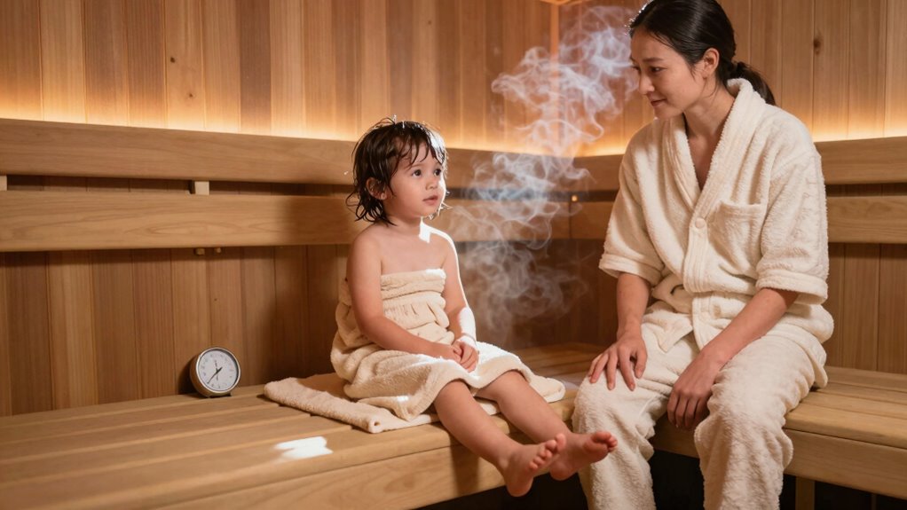 child safety in sauna