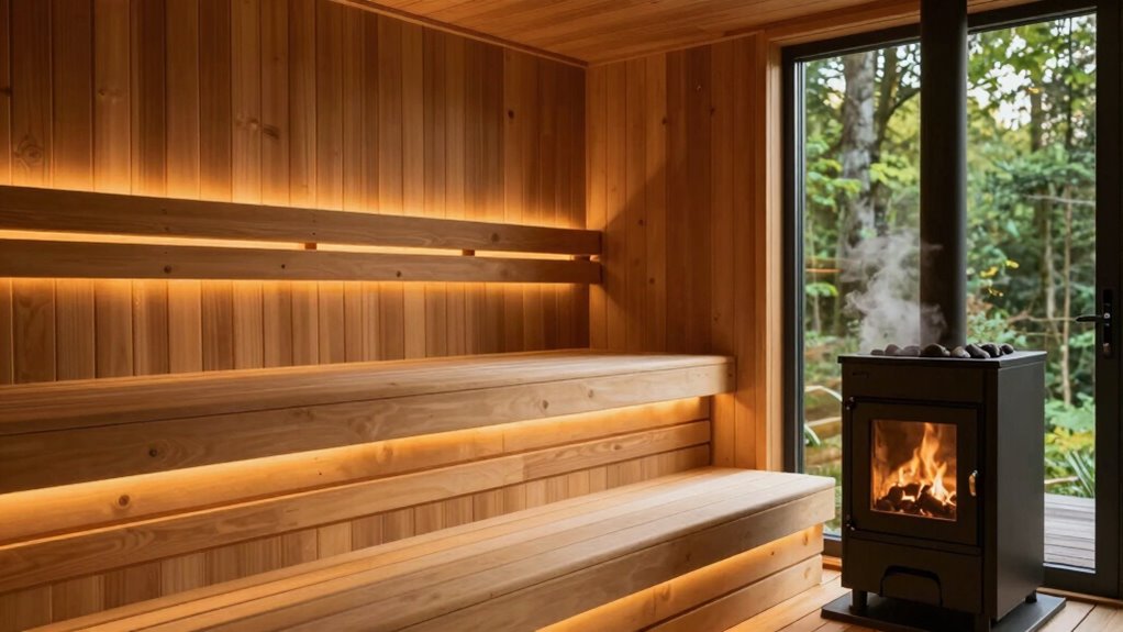 consistent calming sauna routine