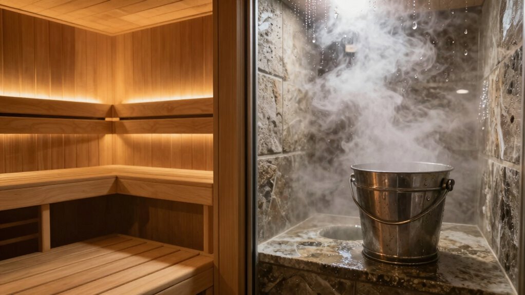 dry versus humid sauna environments