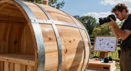 efficient barrel sauna assembly