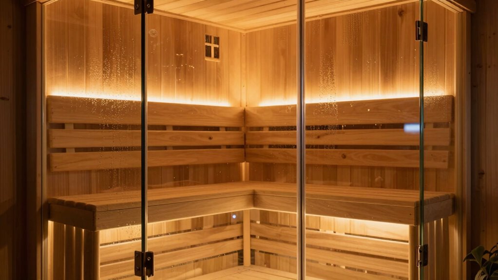 efficient sauna glass insulation