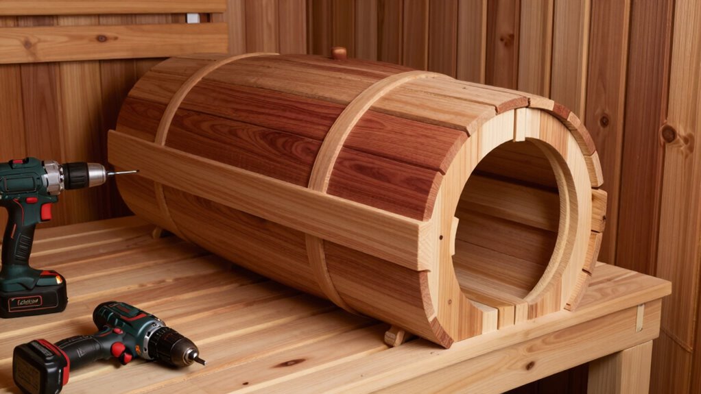 essential barrel sauna components