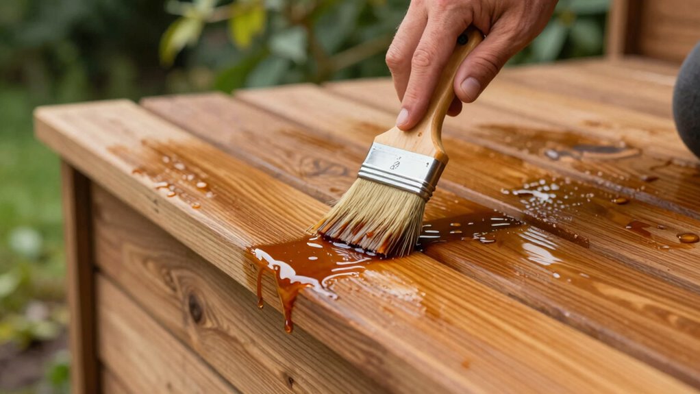 even careful finish application