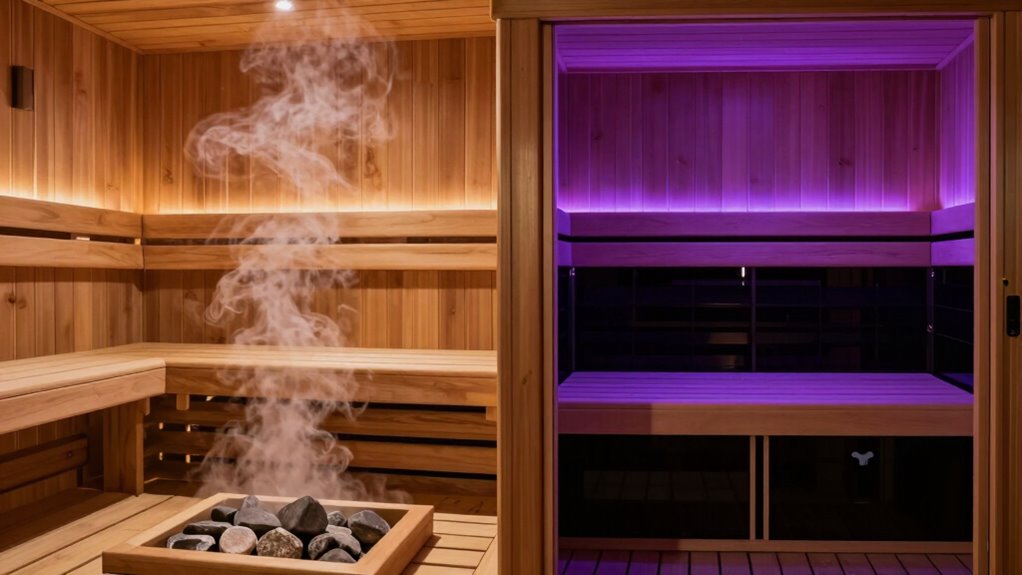 infrared versus traditional sauna