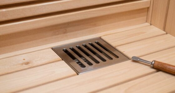 install sauna floor drain
