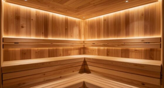 optimal sauna lighting placement