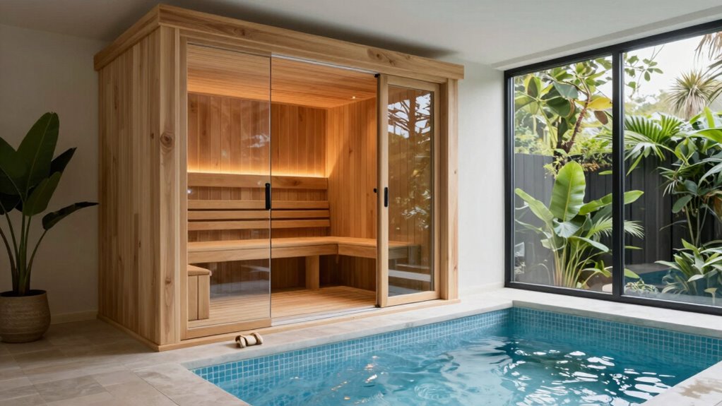 optimized sauna relaxation layout