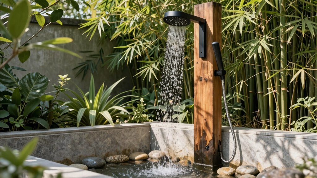outdoor shower setup essentials