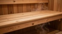 perfect sauna bench height