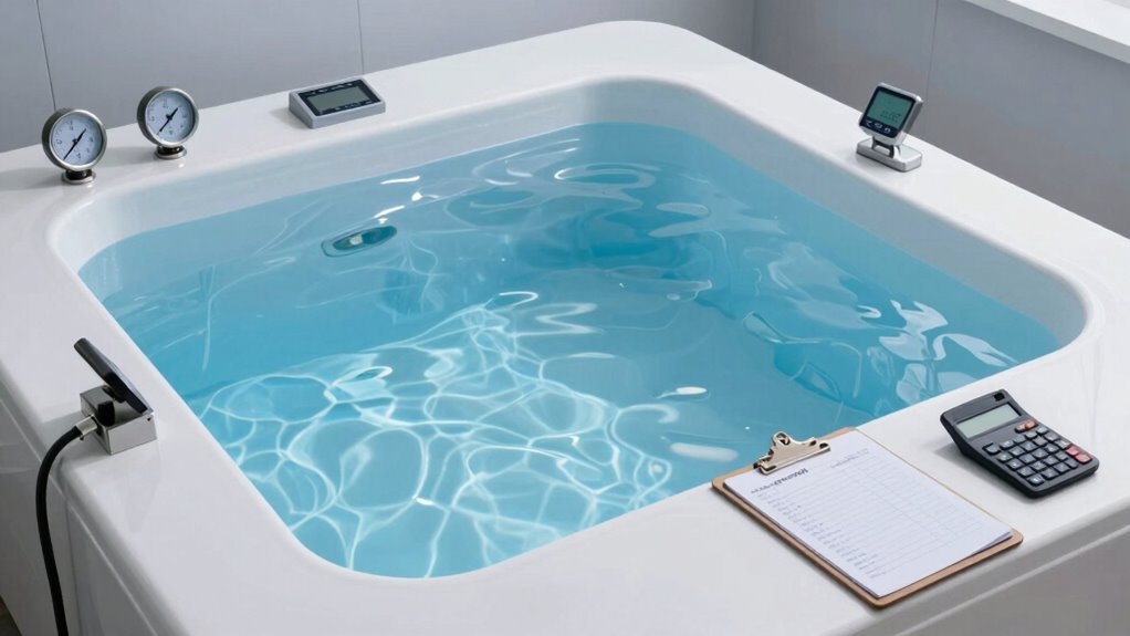 pool size and temperature