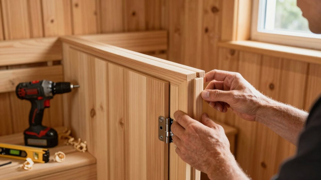 proper sauna door installation