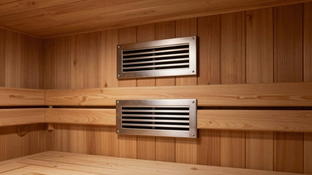 proper sauna vent installation