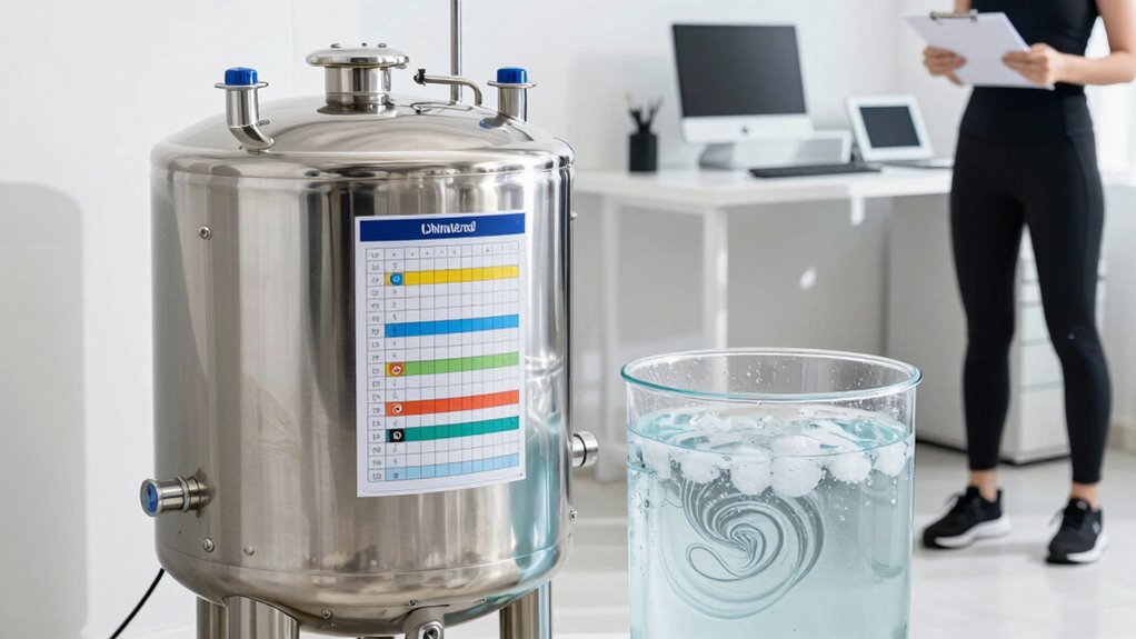 regular water treatment schedule