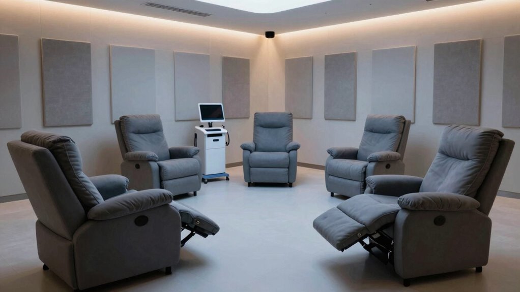 relaxing lighting and sound