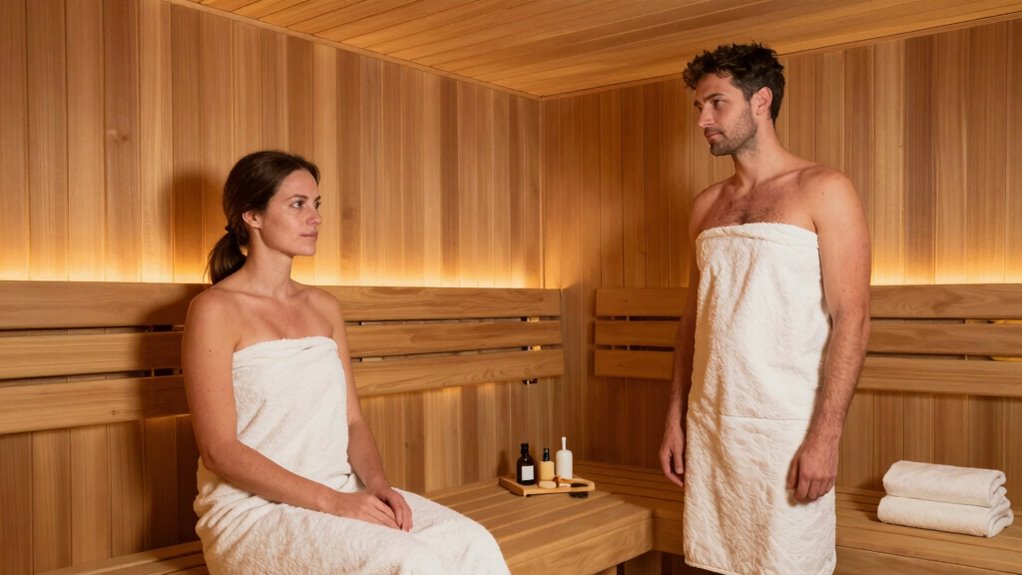 sauna attire and hygiene