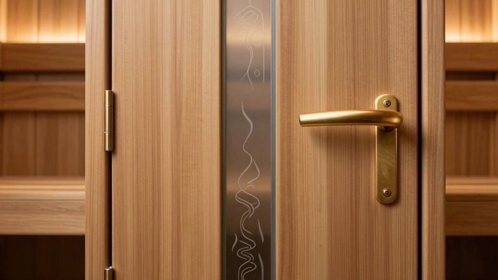sauna door space safety
