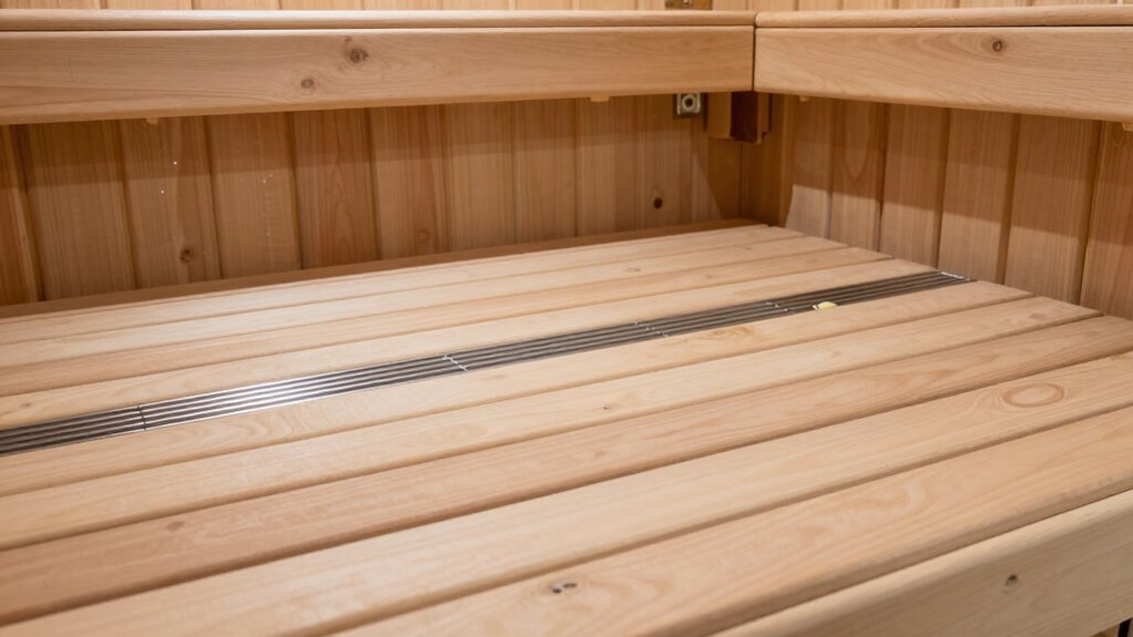 sauna drainage and ventilation