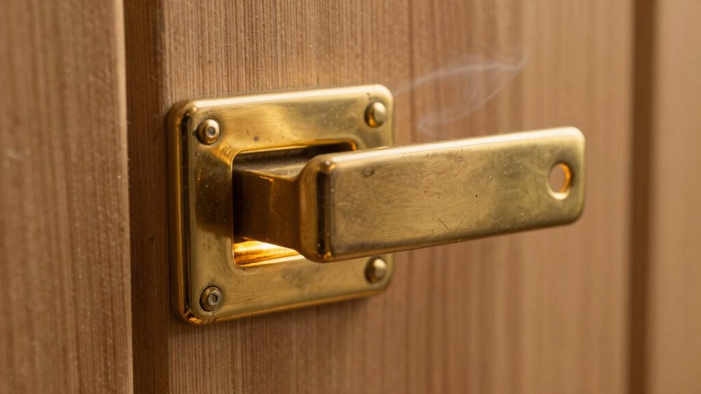 sauna latch safety efficiency