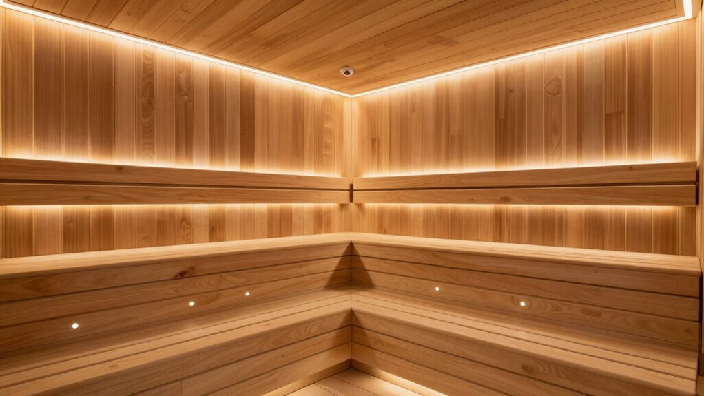 sauna lighting enhances safety