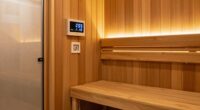 sauna preheating with timers