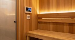 sauna preheating with timers