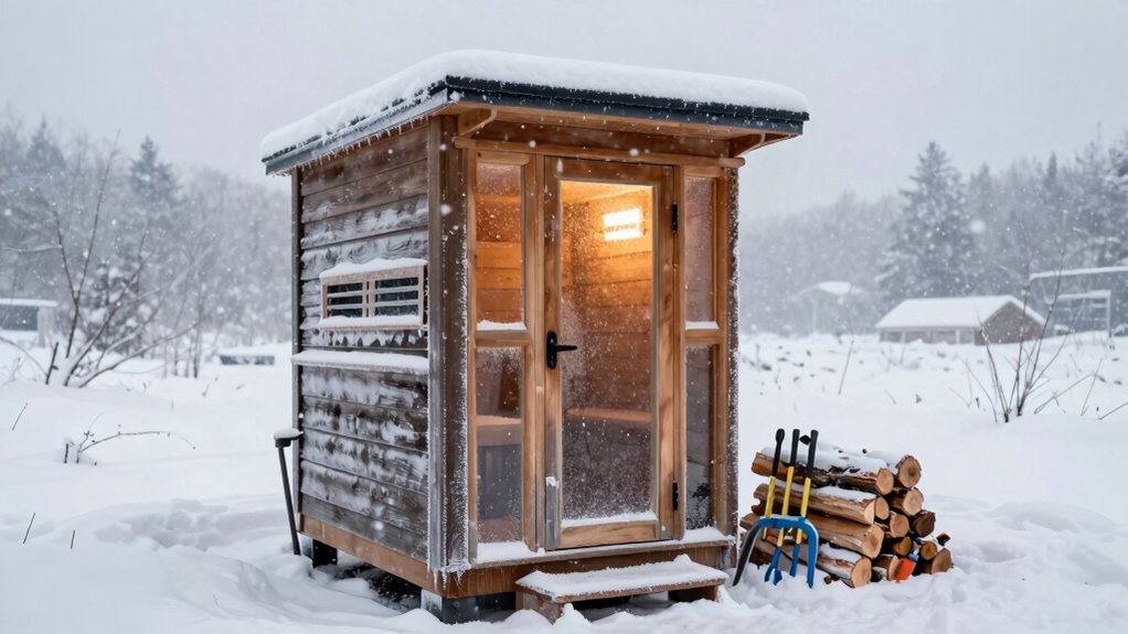 sauna safety during storms