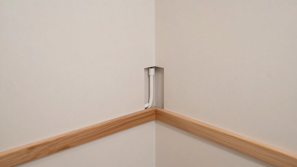 secure wiring along edges