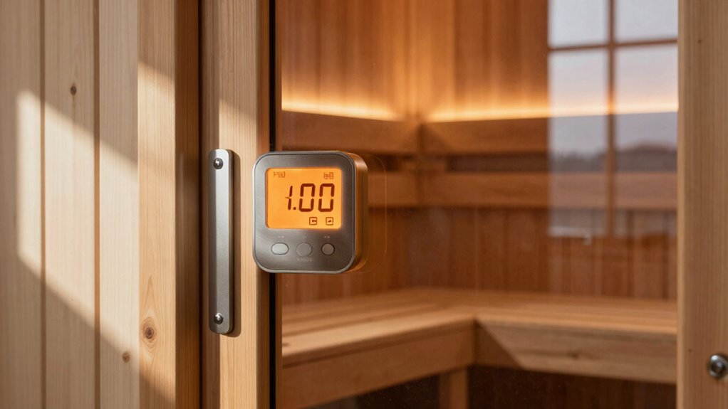 set precise sauna preheating